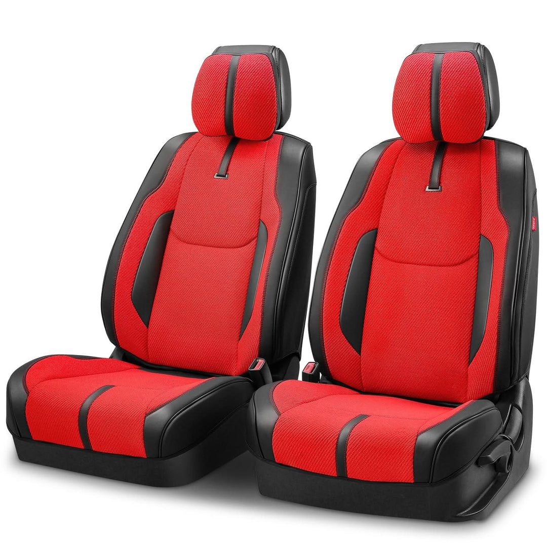 Drive Series Front Row Seat Covers Set - Black/Red