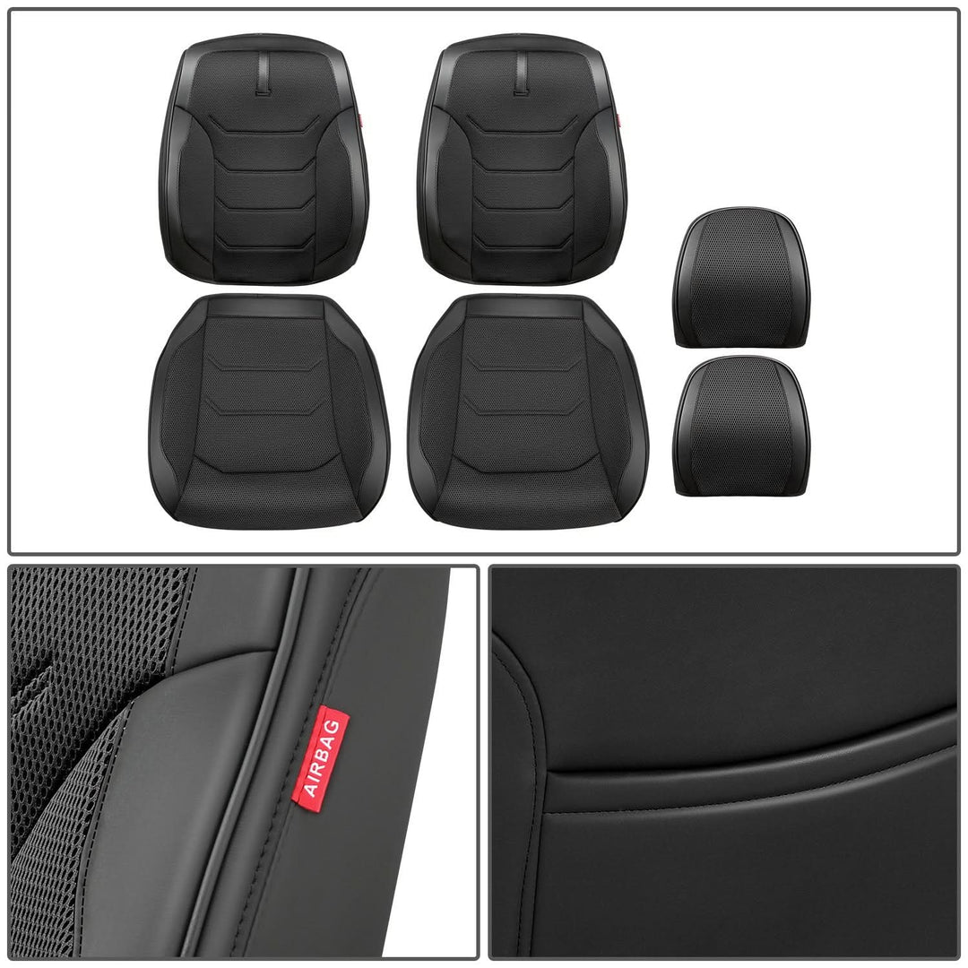 Sport Series Front Row Seat Covers - Black