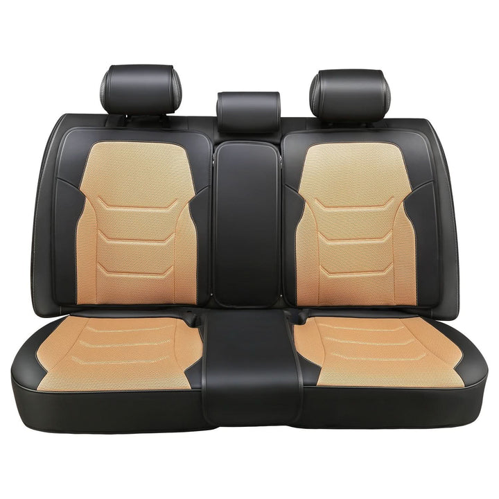 Sport Series Full Set Seat Covers - Black/Beige