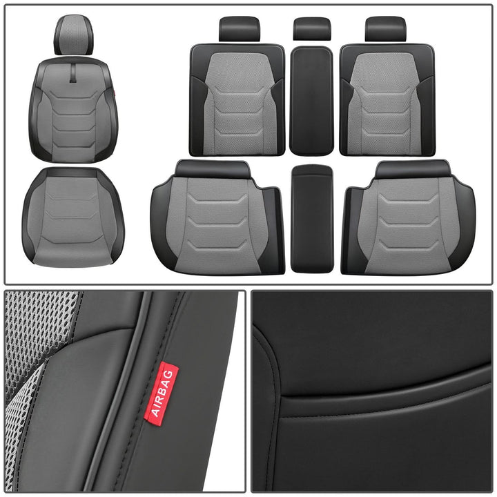 Sport Series Full Set Seat Covers - Grey
