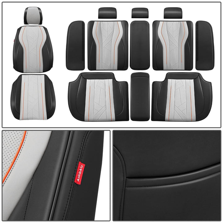 Touring Series Full Set Seat Covers Black/Grey