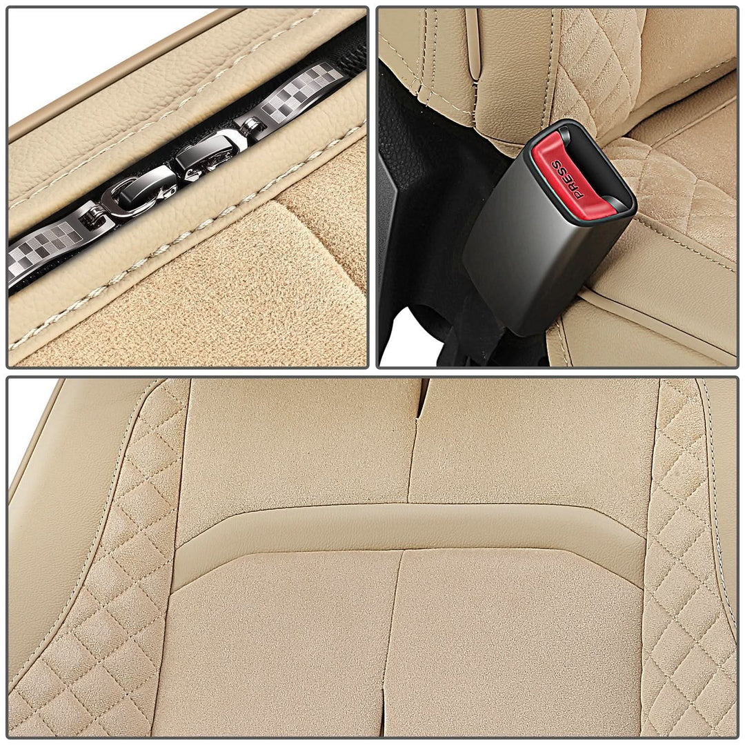 Voris Style Front Row Seat Covers - Beige