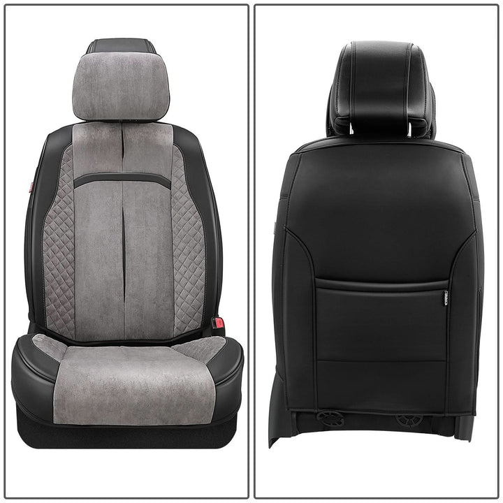 Voris Style Full Set Seat Covers - Black/Grey