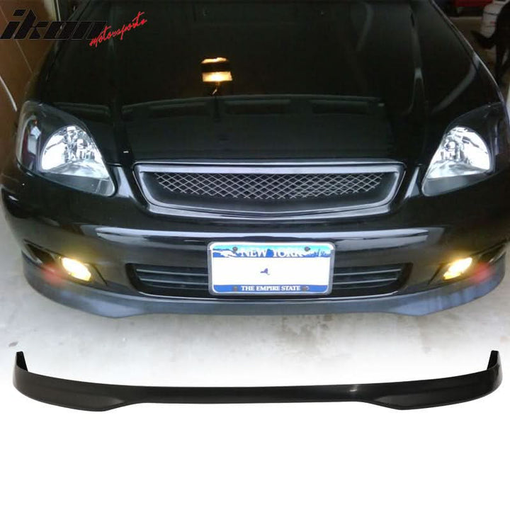 Fits Civic 99-00 T-R Front Bumper Lip Front Grille Sun Window Visor