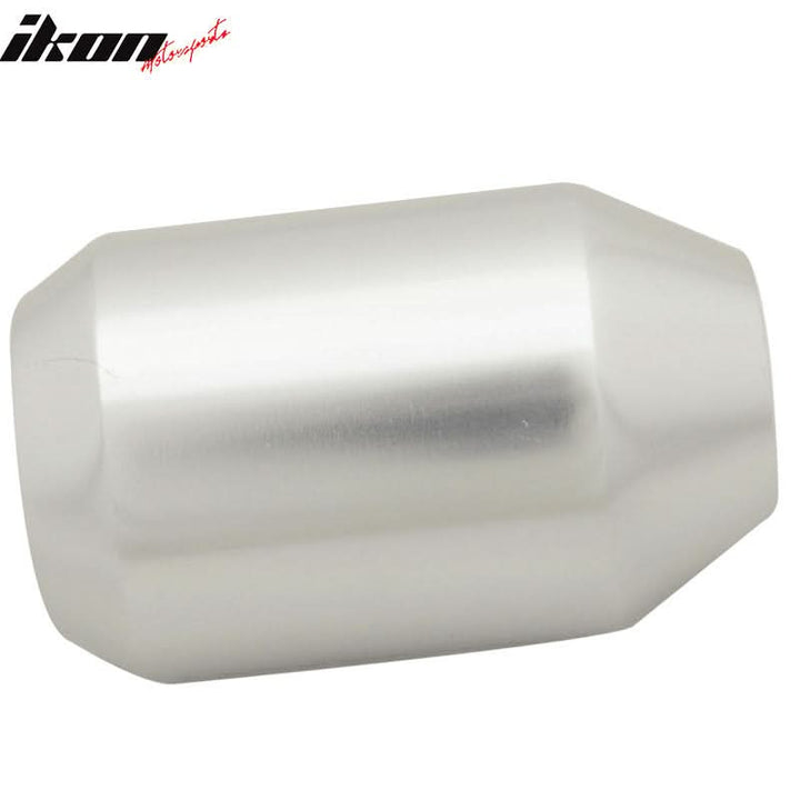 Silver 10X1.5MM MT Transmission MUG Gear Shift Knob+BD Badge Emblem