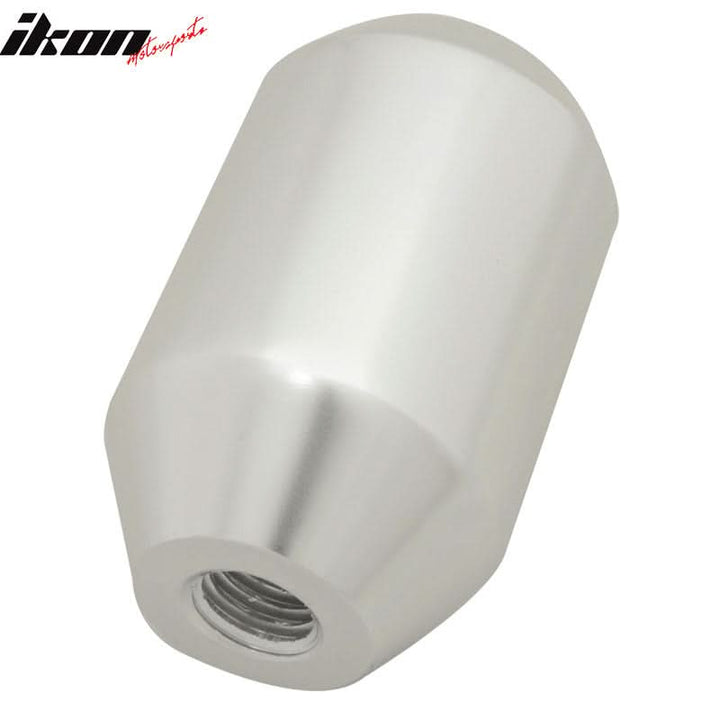 Silver 10X1.5MM MT Transmission MUG Gear Shift Knob+BD Badge Emblem