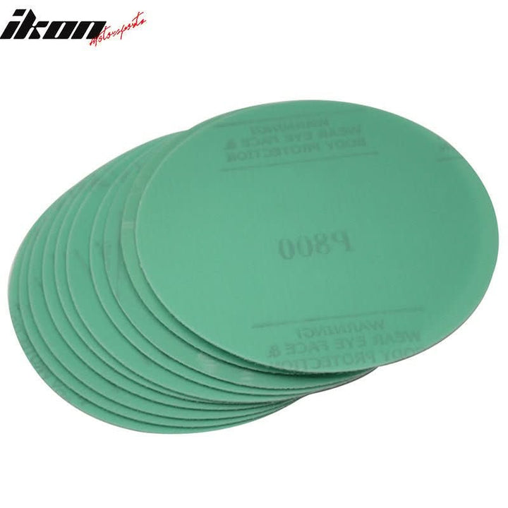 100PC Disc 800 Grit 5 PSA Green Sanding Paper Sheets Repair Sand