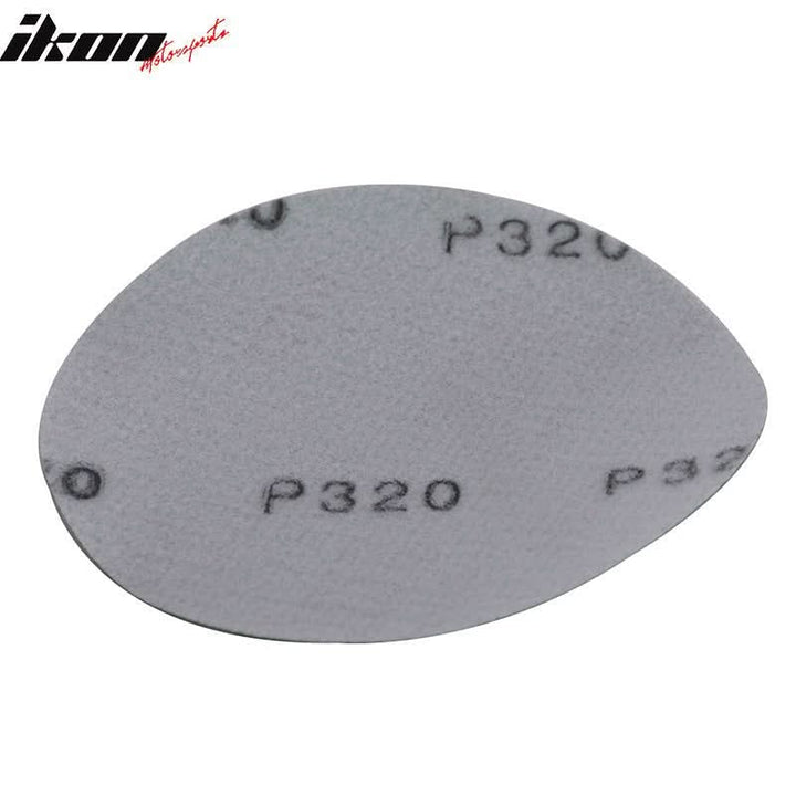 100PC 5" Wet Dry No Hole Sand Paper Disc 320 Grit Repair Sandpaper