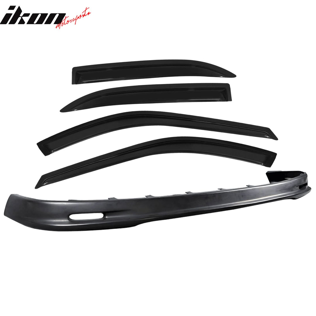 Fits 96-97 Honda Accord Mugen Front Bumper Lip + Sun Window Visor