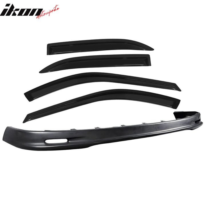 Fits 96-97 Honda Accord Mugen Front Bumper Lip + Sun Window Visor