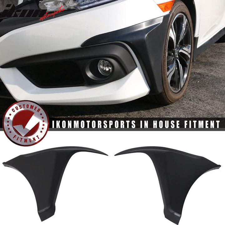 Special Deal Fits 16-18 Civic Coupe HFP PP Front + PU Rear Bumper Lip