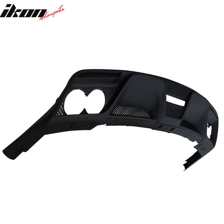 2015-2017 Ford Mustang Rear Bumper Diffuser w/ Dual Exhaust Pipes