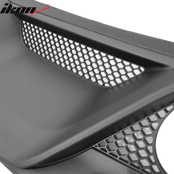 2015-2017 Ford Mustang Rear Bumper Diffuser w/ Dual Exhaust Pipes