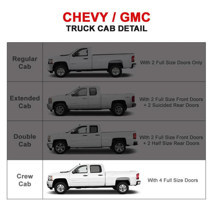 2019-2022 Chevy Silverado GMC Sierra Crew Cab Factory Style Side Step