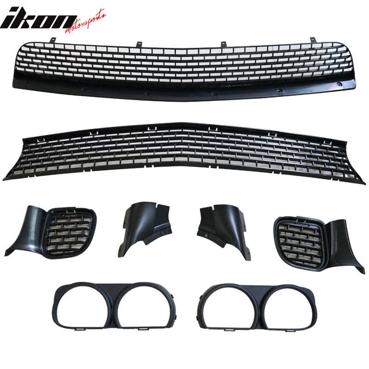 2008-2014 Dodge Challenger Front Bumper + Demon Lip + Fender Flares