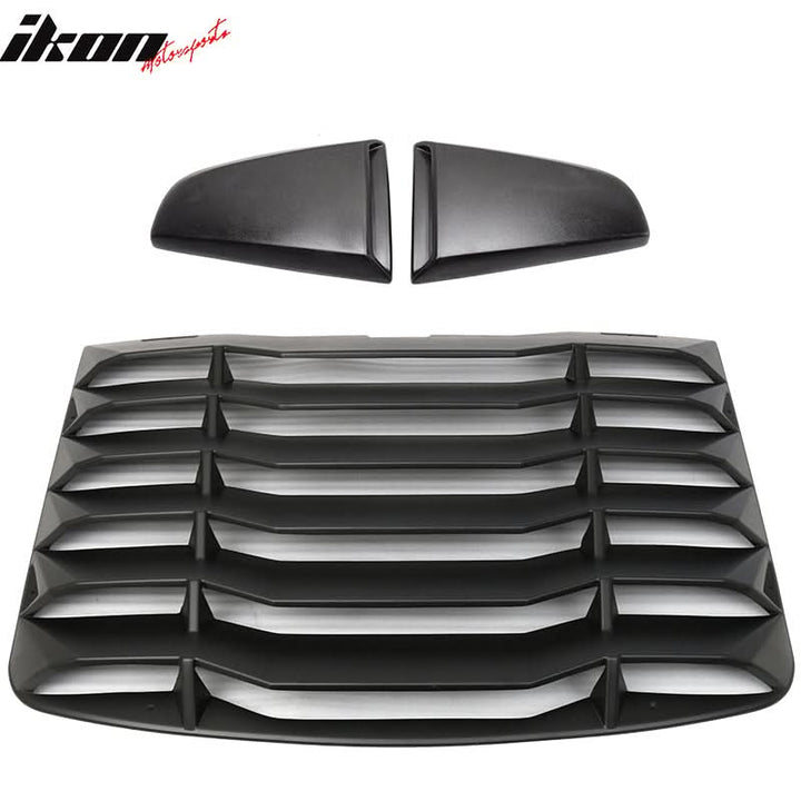 2003-2008 Nissan 350Z Black Rear Window Louver Side Vent ABS Plastic