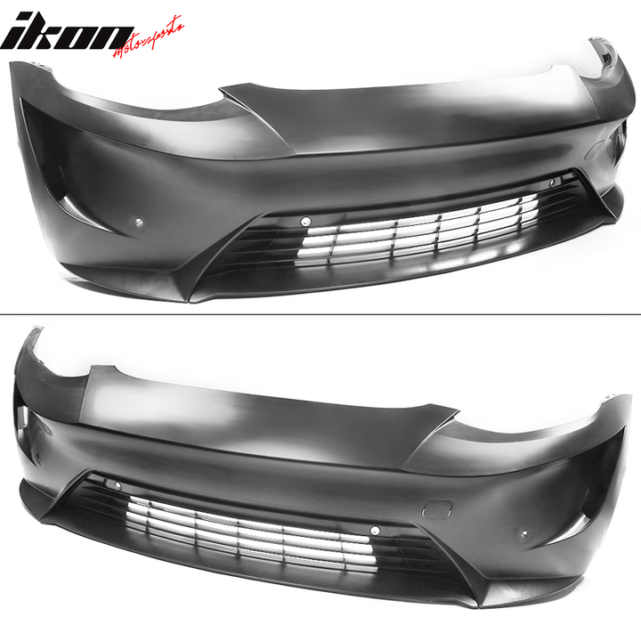 2017-2023 Tesla 3 Unpainted Black Front Bumper Shield Guard Cover PP
