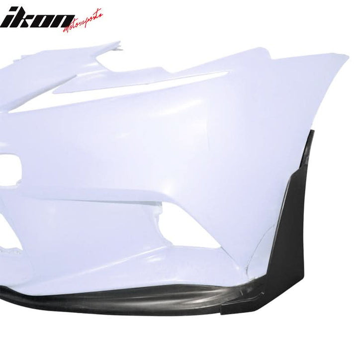 2014-2016 Lexus IS Series F Sport Sedan Front Bumper Lip + Winglets PU
