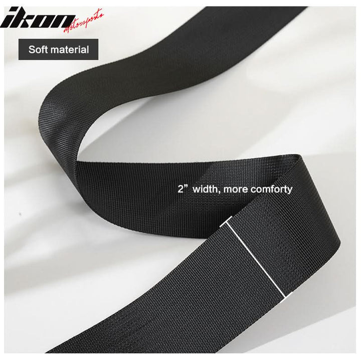 6 Point Black Go-kart UTV ATV Racing Harness Buckle Seat Belt Nylon