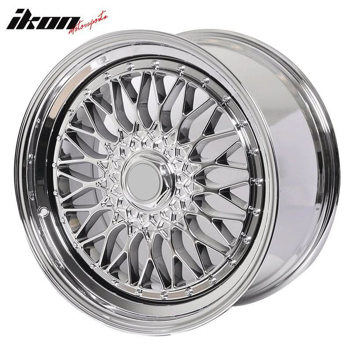 (4) 19X9.5 +40 5X114.3 / 5X120 Step Lip Deep Dish Mesh Wheels Rims