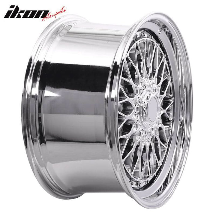 (2) 19X9.5 +40 5X114.3 / 5X120 Step Lip Deep Dish Mesh Wheels Rims