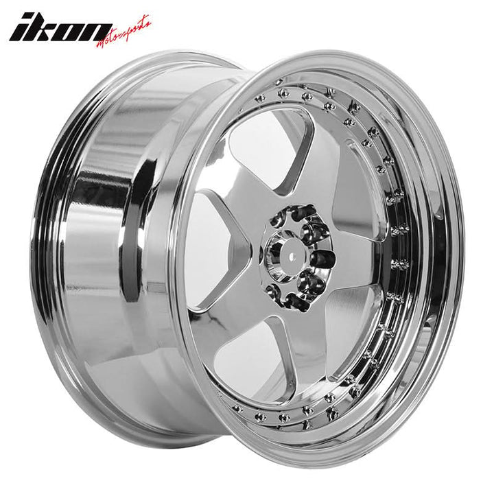 (4) 18X9.0 +30 5X100 / 5X114.3 Step Lip 5 Spoke Wheels Rim Replacement