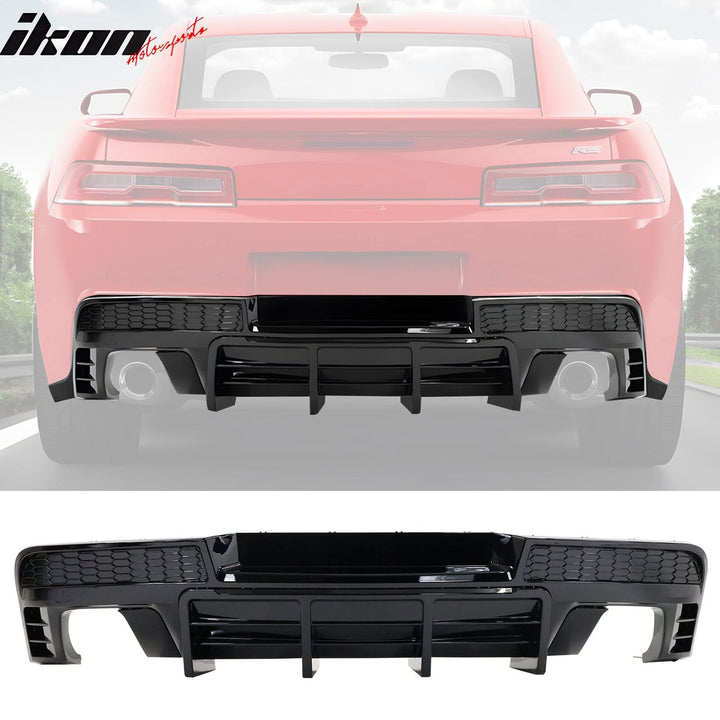 2014-2015 Chevy Camaro Ikon Rear Diffuser Bumper Lip PP