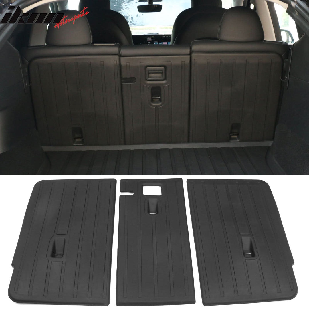 2020-2023 Tesla Model Y Black Trunk Mats Rear Seat Cover Injection TPE