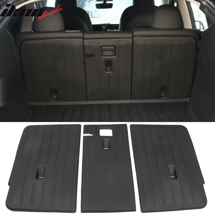2020-2023 Tesla Model Y Black Trunk Mats Rear Seat Cover Injection TPE