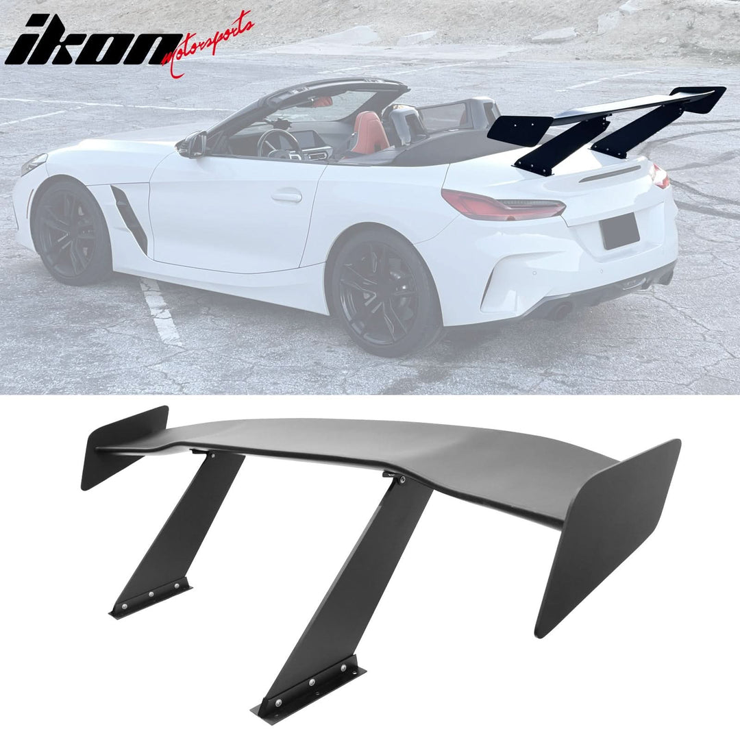 Universal 65'' GT Trunk Spoiler V1 Brackets V4D Legs + Side Plates ABS