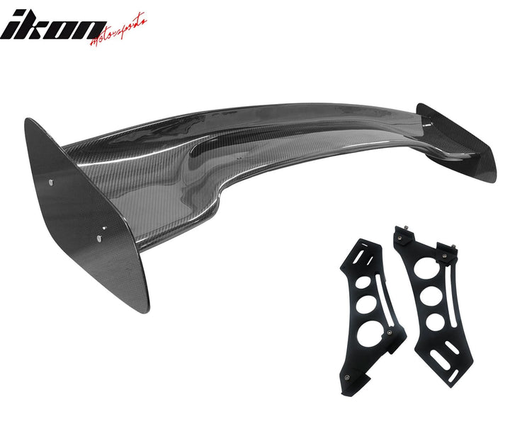 57'' 12" Height Drag Trunk Spoiler V2 Side Plates V5 Legs Carbon Fiber