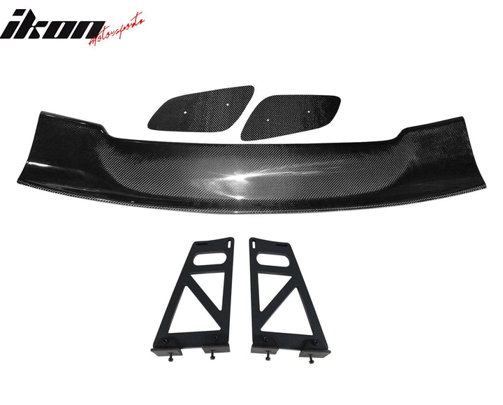 57'' 12" Height Drag Trunk Spoiler V2 Side Plates V6 Legs Carbon Fiber