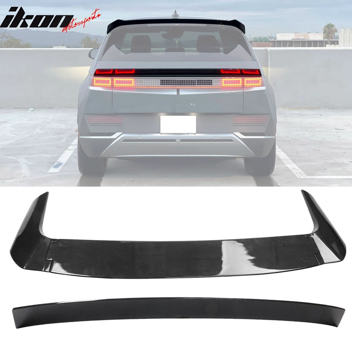 2022-2024Â Hyundai Ioniq 5 Carbon Fiber Print Trunk + Roof Spoiler ABS