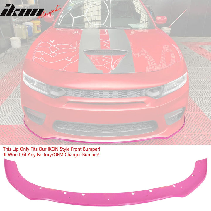 2015-2023 Dodge Charger Widebody SRT Front Bumper Cover + Pink Lip PP