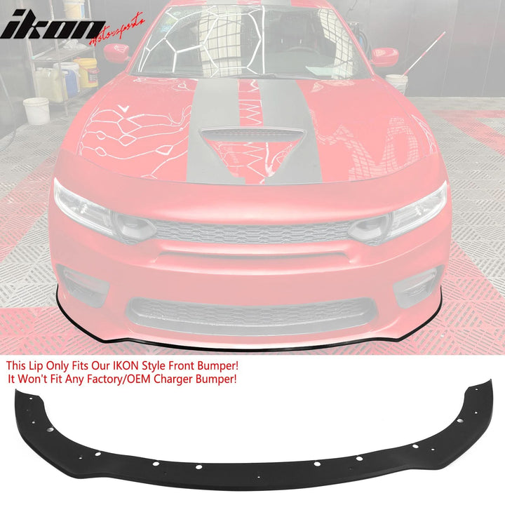 2015-2023 Dodge Charger Widebody SRT Bumper Cover Matte Black Lip PP
