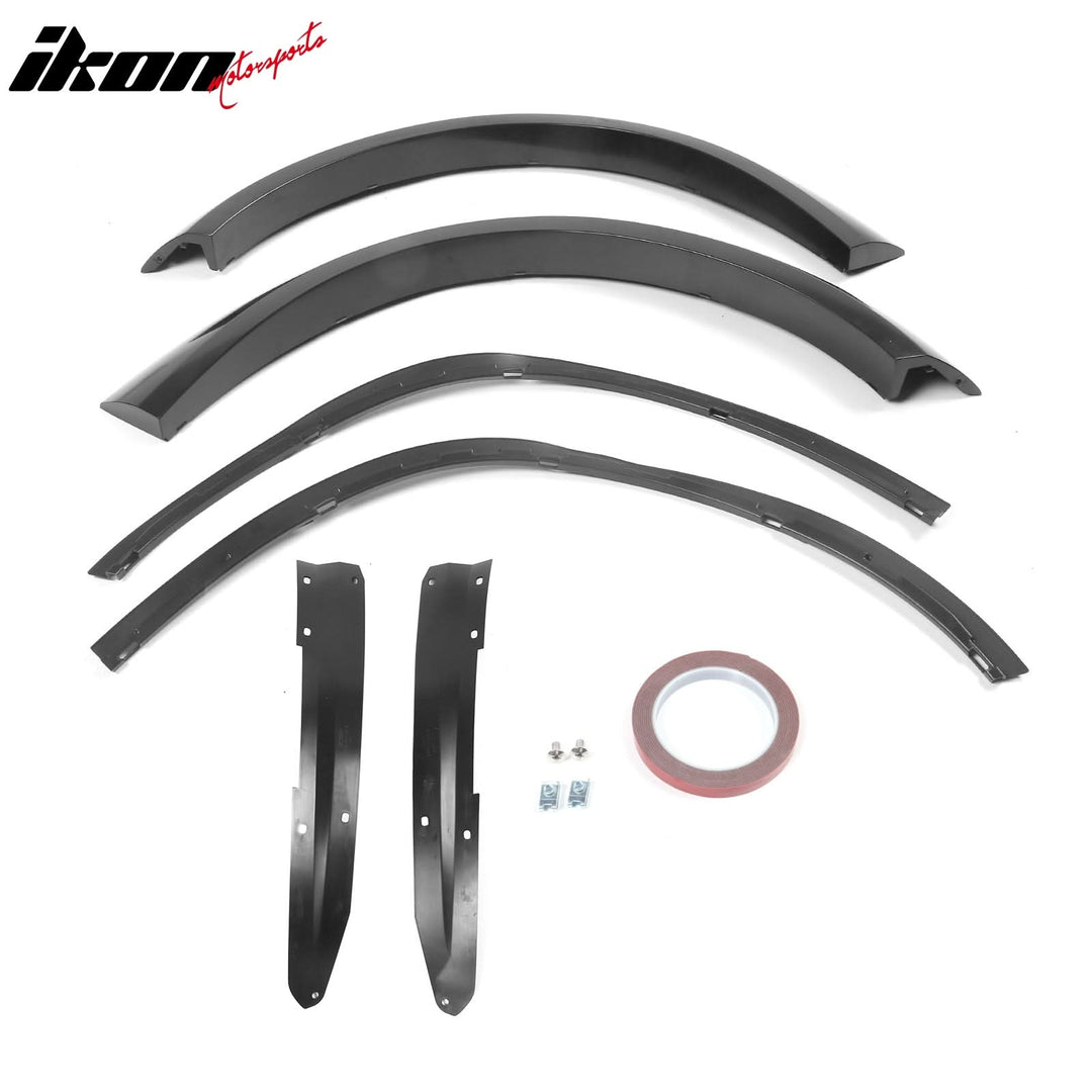 2015-2023 Dodge Charger IKON Matte Black Front Rear Bumper Covers PP