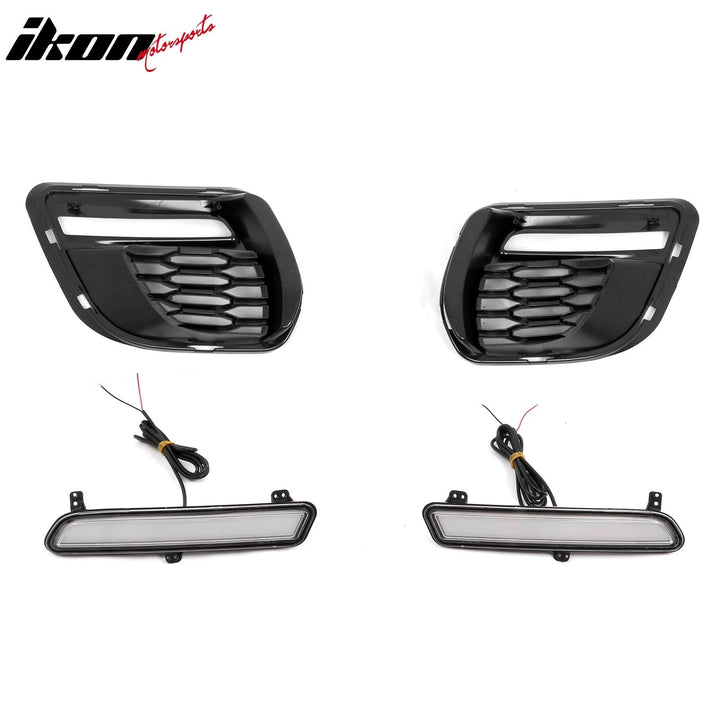 2015-2023 Dodge Charger Widebody LED Front Bumper Cover Yellow Lip PP