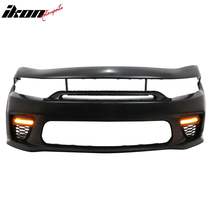 2015-2023 Dodge Charger Widebody SRT LED Front Bumper Cover Pink PP