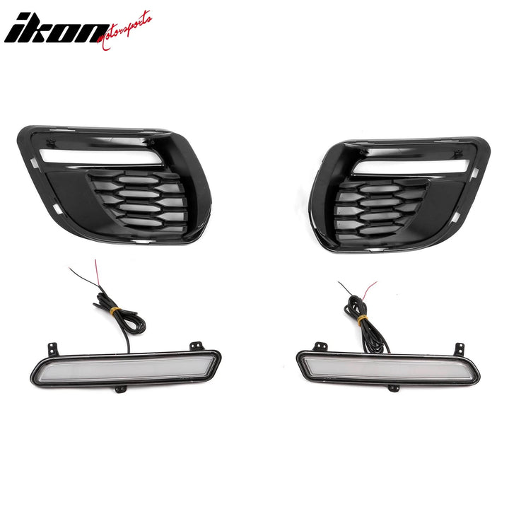 2015-2023 Dodge Charger Widebody LED Bumper Cover Matte Black Lip PP