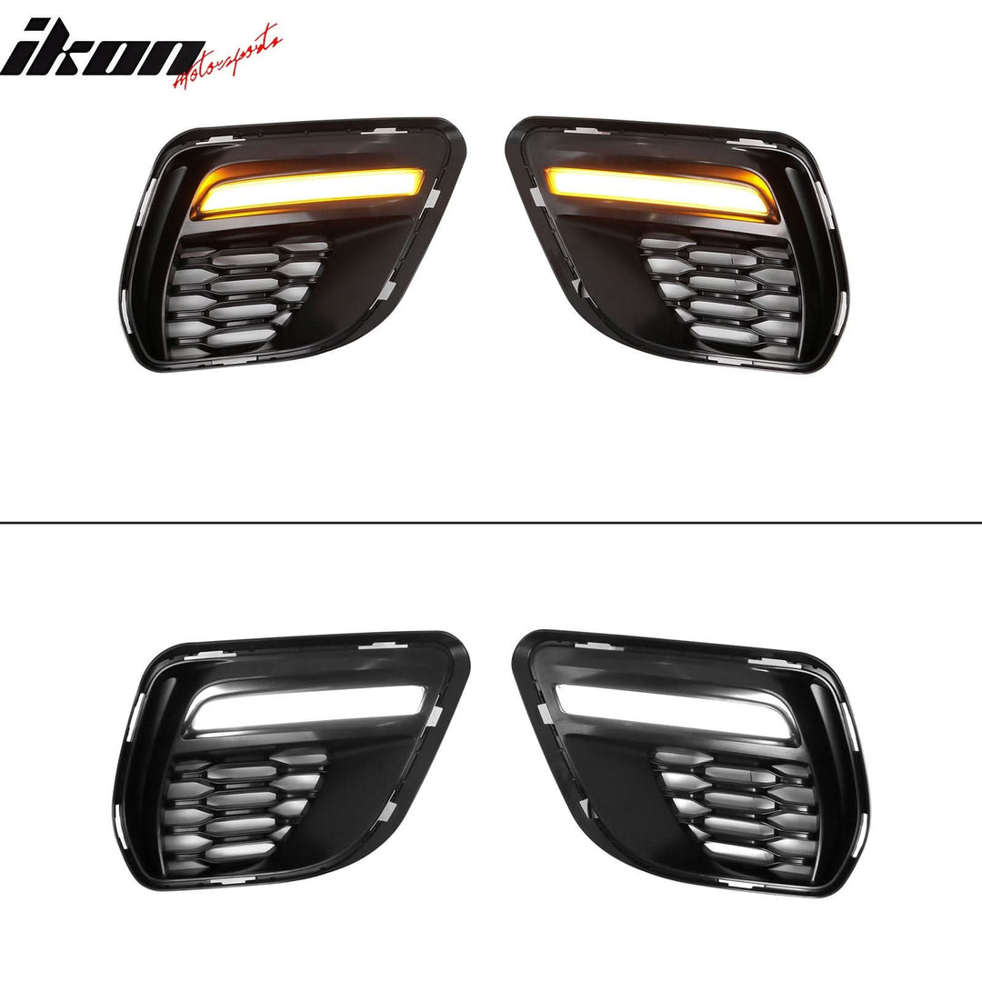 2015-2023 Dodge Charger Widebody LED Bumper Cover Matte Black Lip PP