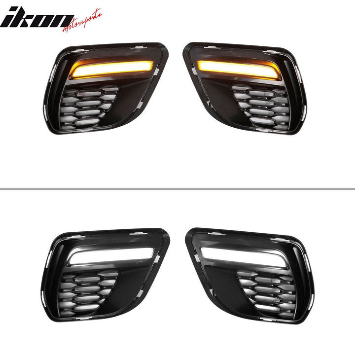 2015-2023 Dodge Charger Widebody SRT LED Front Bumper Matte Black Lip