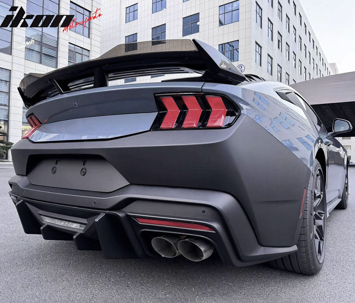 2024-2025 Ford Mustang Bumper Cover W/ Rock Matte Black Diffuser PP