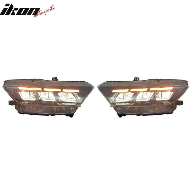 2015-2017 Ford Mustang Dark Horse Bumper Cover Switchback Headlight