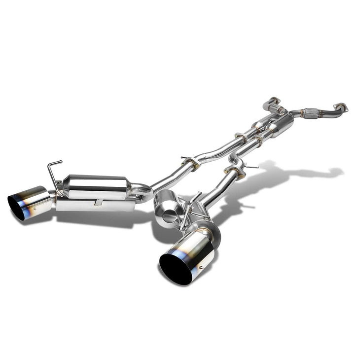 2009-2016 Nissan 370Z Catback Exhaust Dual Burnt Tip Stainless Steel