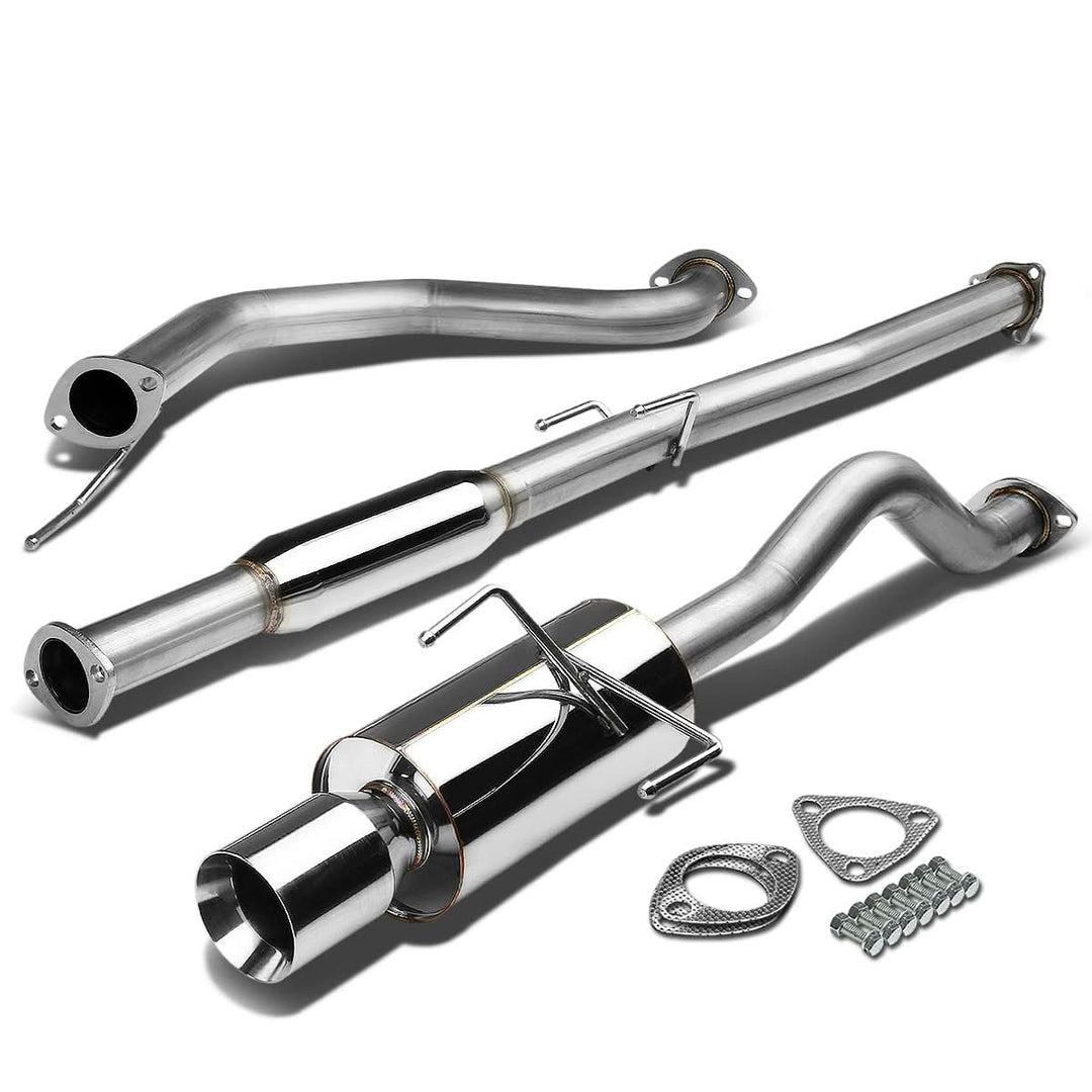94-01 Acura Integra 2DR GSR Catback Exhaust Single Rolled Tip Stainless Steel