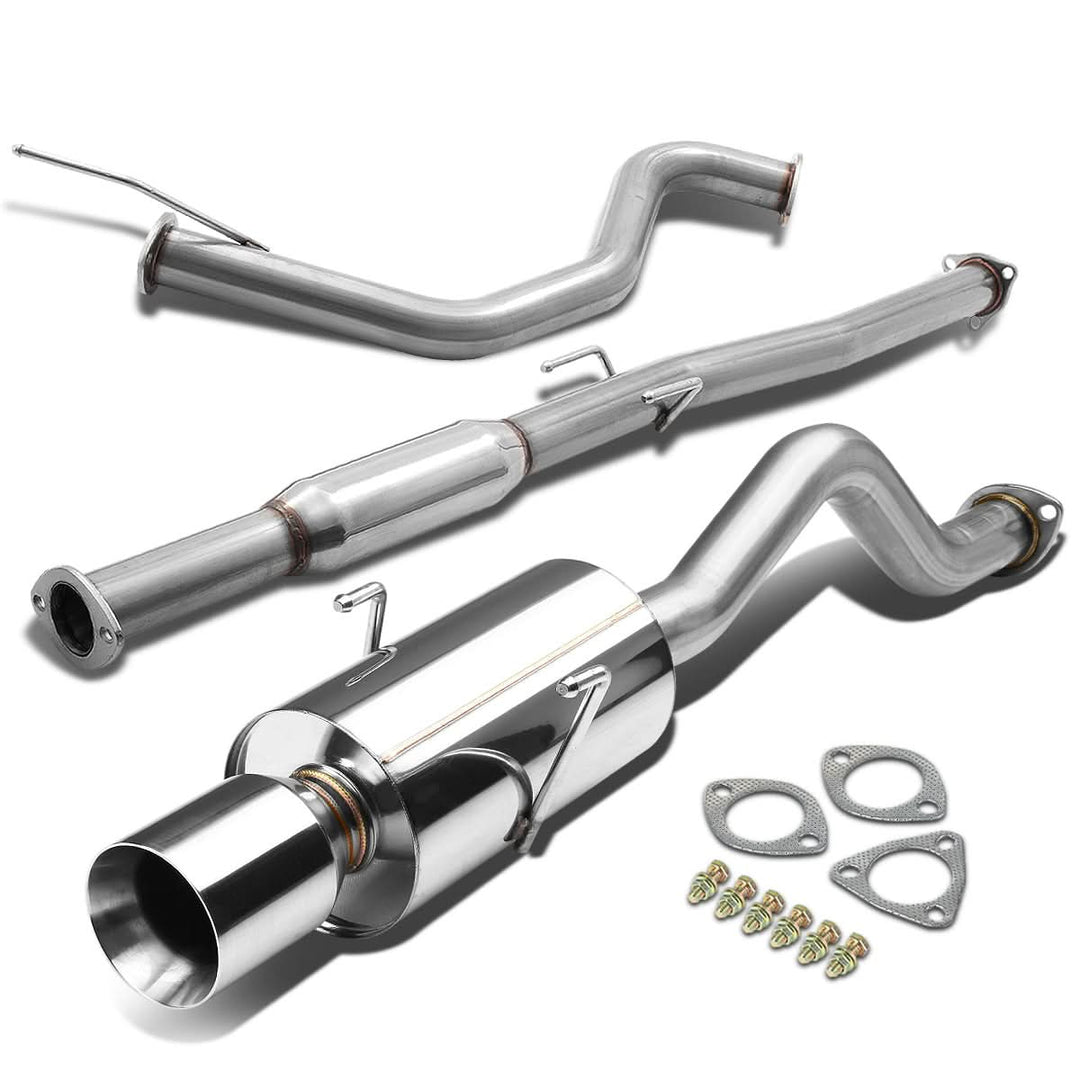 94-01 Acura Integra Catback Exhaust Single Rolled Tip Stainless Steel
