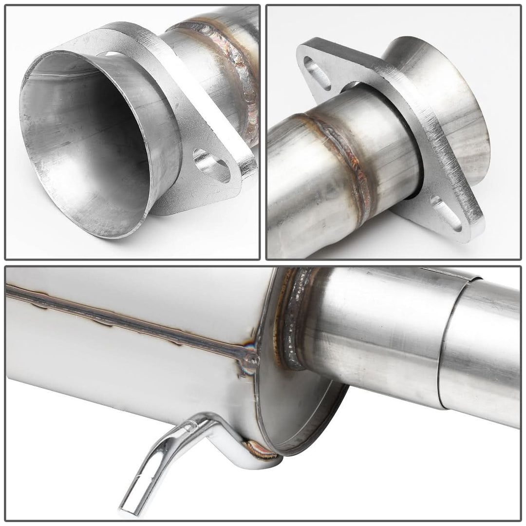 2004-2012 Chevrolet Colorado Single Catback Exhaust System - Stainless Steel