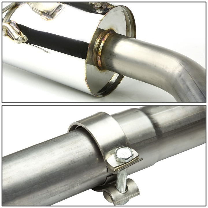 01-06 Chrysler PT Cruiser Single Rolled Tip Catback Exhaust Stainless Steel
