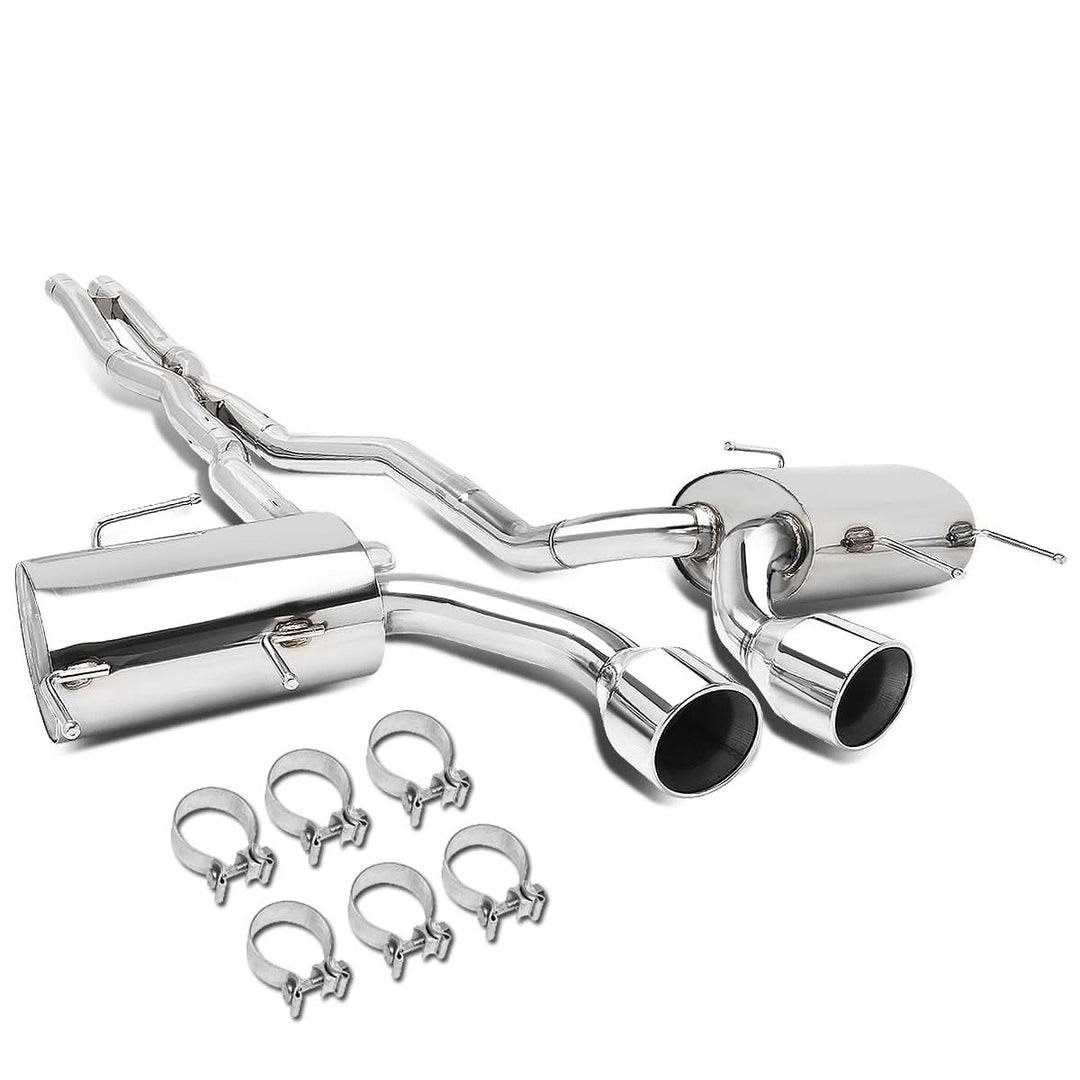 2009-2011 Cadillac CTS-V Dual Rolled Tip Catback Exhaust - Stainless Steel