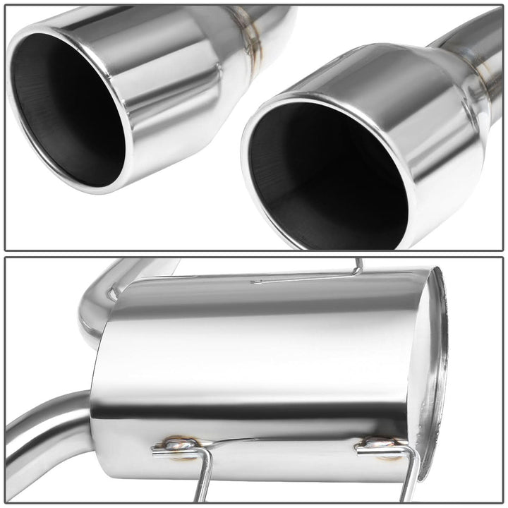 2009-2011 Cadillac CTS-V Dual Rolled Tip Catback Exhaust - Stainless Steel